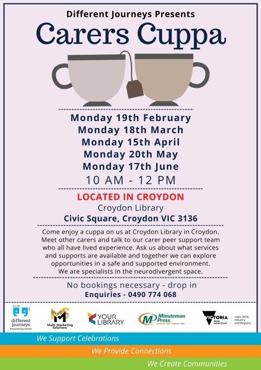 Croydon Carers Cuppa - Feb to June